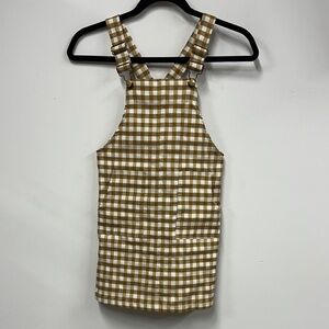 Hayden Girls Brown and White Checkered Dress S